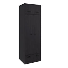 Linch Armoire with Hinged Drawer, Double Door Cabinet and 1-Drawer