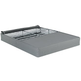 Foldable 9 in. Metal Mattress Bed Base, Full-Size Box Spring Foundation Bed, Grey
