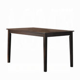 Espresso Finish Dining Table 1pc Wooden Kitchen Transitional Dining Furniture