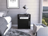 Wenge 1-Shelf Nightstand