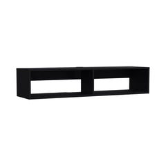 Wenge Spacious Shelves TV Stand