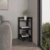 Wenge Corner Shelf with 3 Shelf