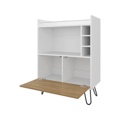 Wine Storage Bar Cabinet with Drop-Down Door and Wine Storage