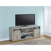 The Grey Driftwood 2-Door Engineered Wood TV Stand