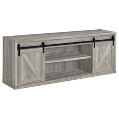 The Grey Driftwood 2-Door Engineered Wood TV Stand