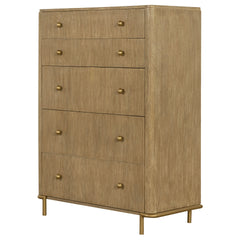 Stevie Sand Wash Rectangular 5-drawer Chest