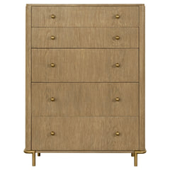 Stevie Sand Wash Rectangular 5-drawer Chest