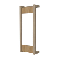 Natural Oak Towel Rack with Wall-mounted Design