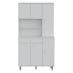 Tigard 1-Shelf 1-Drawer Pantry Cabinet White
