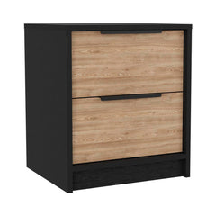 2-Piece Bedroom Set, Nightstand and Dresser, Wenge, Pine and Light Oak