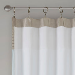 Polyoni Pintuck Curtain Panel(Only 1 Pc Panel)