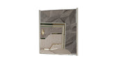 Omari Modern Style Mirror Made with Wood and Gold Accents in Beige(INCLUDES MIRROR ONLY) same asG150109297 (NJ inventory)
