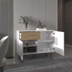 Sideboard, 2 Doors, 1 Drawer, 4 Shelves