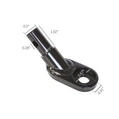 Aosom Steel Bike Trailer Coupler Attachment, Type 'B' Bicycle Trailer Hitch Connector for Cargo, Child and Pet Trailers
