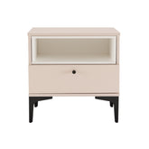 Nightstand in Pale Rose and White