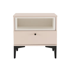 Nightstand in Pale Rose and White