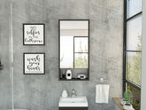 Modesto Medicine Cabinet, One Open Shelf, Mirrored Cabinet With Two Interior Shelves