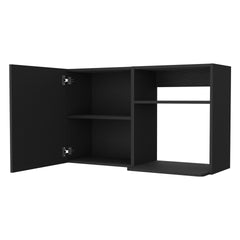 Oklahoma 2 Wall Cabinet, 2 Door Stackable Wall Mounted Storage Cabinet with 2 Side Shelf