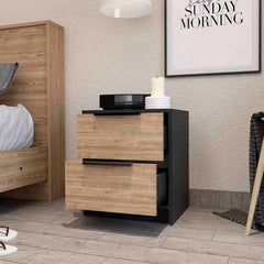 Washington Nightstand, Two Large Drawers