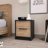Washington Nightstand, Two Large Drawers