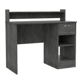 Charlotte Computer Desk with 2 Storage Shelves and Drawer