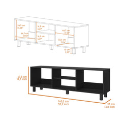 Hoven 2 Piece Living Room Set with TV Rack and Coffee Table