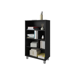 Charco Bookcase in Melamine with Six Shelves, White