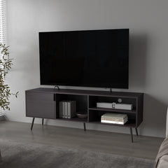 Mescal Tv Stand Multistorage with a Door and Open Storage, Wengue