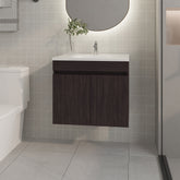 FM FURNITURE Rainbow City Vanity with 2 Doors, Wengue