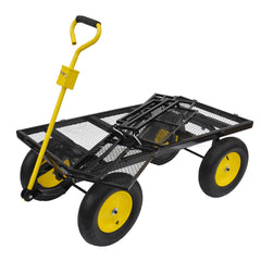Big Wagon Cart Garden cart trucks make it easier to transport firewood Yellow+BlackB