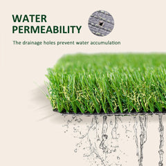 Artificial Turf Grass with Simulated Look Feel UV Protection