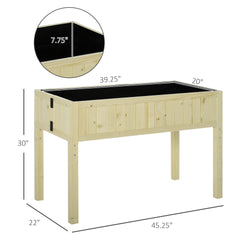 Garden Raised Bed Raised Garden Bed Elevated Wooden Planter Box