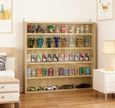Display Case for Collectibles,Clear Door for Showcase and Adjustable Shelves