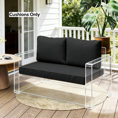 Garden Loveseat Cushion Set,2 Seat Outdoor Furniture Cushions (Only Cushion )