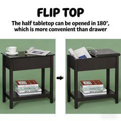Slim Storage Cabinet Table,Narrow Side Table,End Table