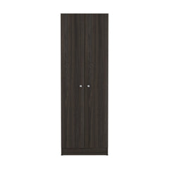 Multistorage Cabinet 71" H, Two Doors, Five Internal Shelves, Carbon Espresso / Black