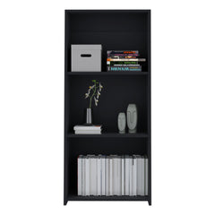 Bookcase 47" H, 3 shelves, Black
