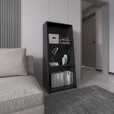 Bookcase 47" H, 3 shelves, Black