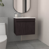 Bathroom Vanity with Sink, 2 Doors, 2 Shelves