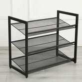 3-Tier Adjustable Shoe Rack, Freestanding Shoe Storage Organizer with Storage Shelves suitable for Front Door Entrance, Entryway
