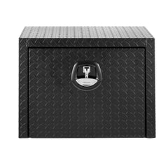 24 inch aluminum underbody truck tool box heavy duty underbed toolbox tool storage organizer chest waterproof diamond thread plate ideal for pickup truck ATV RV trailer