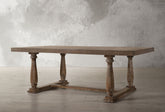 Bernard Weathered Oak Finish Dining Table