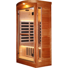 Single pentagonal far-infrared sauna room