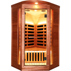 Single pentagonal far-infrared sauna room