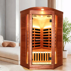 Single pentagonal far-infrared sauna room