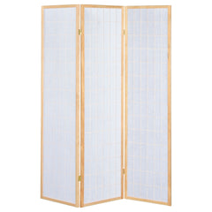 Porch & Den Natural 3-Panel Room Divider Folding Shoji Screen