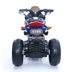 Kids Motorcycle Ride-On Motorcycle 3-Wheels Battery Powered Motorbike Rechargeable 12 V kids ride on toy with PU seat Training Wheels/manual throttle/ drive by hand /Lighting wheels