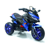 Kids Motorcycle Ride-On Motorcycle 3-Wheels Battery Powered Motorbike Rechargeable 12 V kids ride on toy with PU seat Training Wheels/manual throttle/ drive by hand /Lighting wheels
