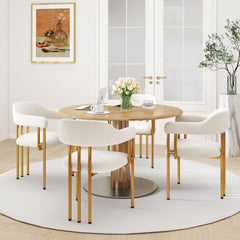 Dining Chair Set Of 2 2505-1 Beige Golden finish