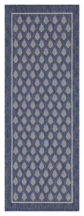 Sunshine GC_HAR2007 Blue 2 ft. 7 in. x 7 ft. 3 in. Indoor/Outdoor Area Rug